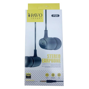 Pavo Luxury P29 Stereo Earphone